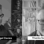 black and white image of richard and nigel for the podcast